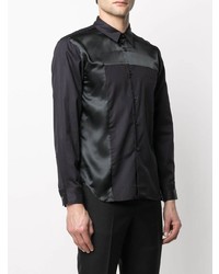 Chemise de ville noire Comme des Garcons Homme Deux