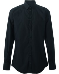 Chemise de ville noire Dolce & Gabbana