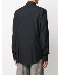 Chemise de ville noire MSGM