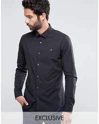 Chemise de ville noire Farah