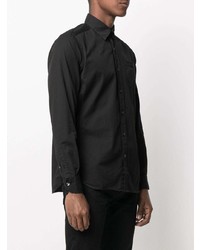 Chemise de ville noire Tintoria Mattei