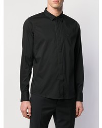 Chemise de ville noire Emporio Armani