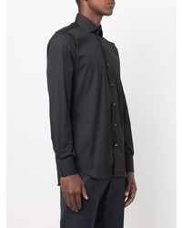 Chemise de ville noire Barba