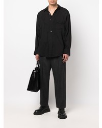 Chemise de ville noire Yohji Yamamoto