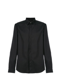 Chemise de ville noire Mauro Grifoni