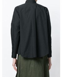 Chemise de ville noire Sacai