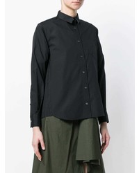 Chemise de ville noire Sacai