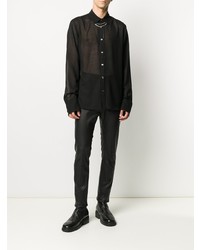 Chemise de ville noire Ann Demeulemeester