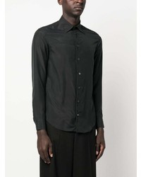 Chemise de ville noire Emporio Armani