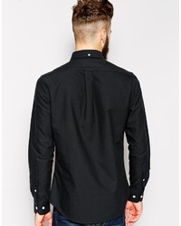 Chemise de ville noire Farah