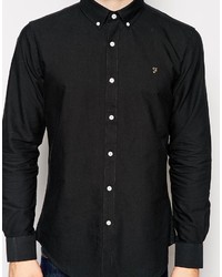 Chemise de ville noire Farah