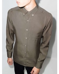 Chemise de ville olive Tom Ford