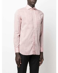 Chemise de ville rose Lardini