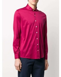 Chemise de ville rouge Barba