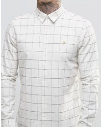 Chemise écossaise blanche Farah