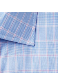 Chemise écossaise bleu clair Turnbull & Asser