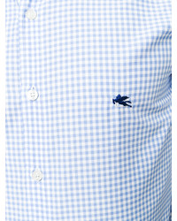 Chemise écossaise bleu clair Etro