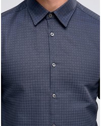 Chemise écossaise bleu marine Ted Baker