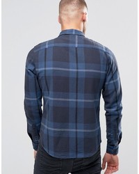 Chemise écossaise bleue Blend of America