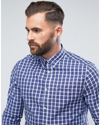 Chemise écossaise bleue Ben Sherman