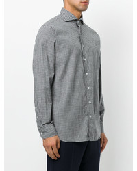 Chemise écossaise grise Lardini