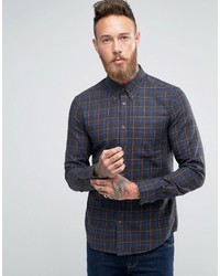 Chemise écossaise grise Wrangler