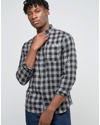 Chemise écossaise noire Jack and Jones