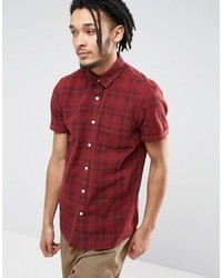 Chemise écossaise rouge Asos