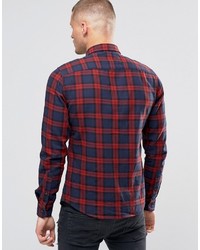 Chemise écossaise rouge Blend of America