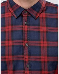 Chemise écossaise rouge Blend of America