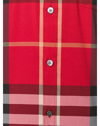 Chemise écossaise rouge Burberry