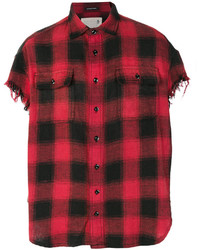 Chemise écossaise rouge R 13