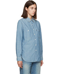 Chemise en chambray bleu clair Chimala