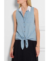 Chemise en chambray bleu clair Equipment