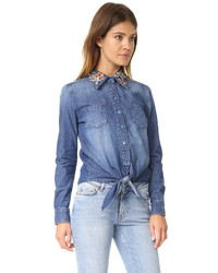 Chemise en chambray bleue Driftwood