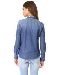 Chemise en chambray bleue Driftwood