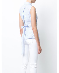 Chemise en dentelle bleu clair Derek Lam 10 Crosby