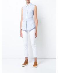 Chemise en dentelle bleu clair Derek Lam 10 Crosby