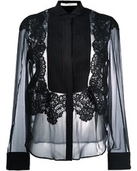 Chemise en dentelle noire Givenchy