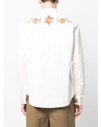 Chemise en jean à fleurs blanche Ralph Lauren RRL
