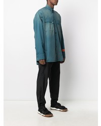 Chemise en jean bleu canard Heron Preston