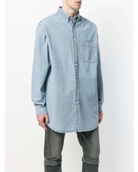 Chemise en jean bleu clair Balenciaga