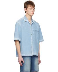 Chemise en jean bleu clair Solid Homme