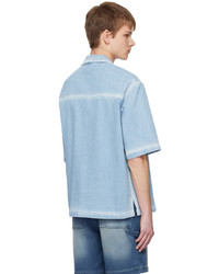 Chemise en jean bleu clair Solid Homme