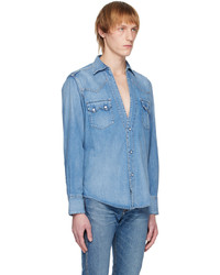 Chemise en jean bleu clair The Letters