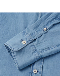 Chemise en jean bleu clair Canali