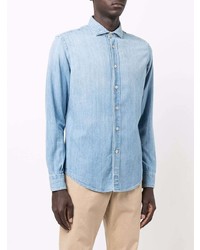 Chemise en jean bleu clair Eleventy