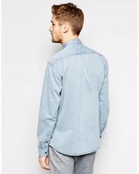 Chemise en jean bleu clair Selected