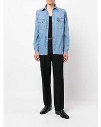 Chemise en jean bleu clair Tom Ford