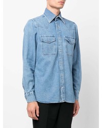 Chemise en jean bleu clair Tom Ford